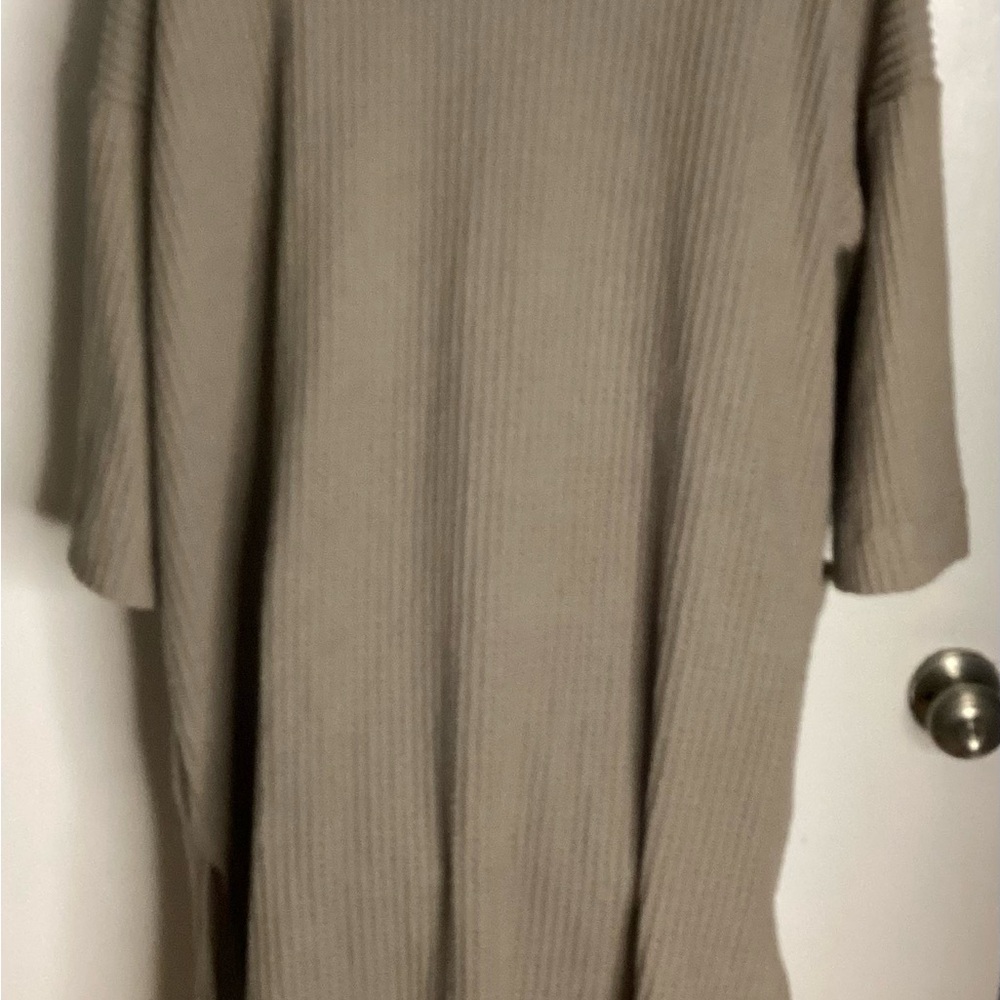 Final Touch Beige Ribbed Cardigan S - Picture 11 of 15
